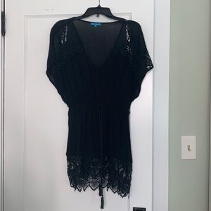 Black lace cover up